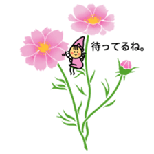 Flowers and a fairy sticker #7182905