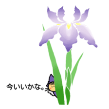 Flowers and a fairy sticker #7182908