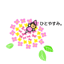 Flowers and a fairy sticker #7182914