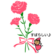 Flowers and a fairy sticker #7182916