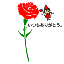 Flowers and a fairy sticker #7182917