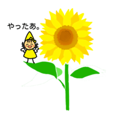 Flowers and a fairy sticker #7182918