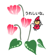 Flowers and a fairy sticker #7182920