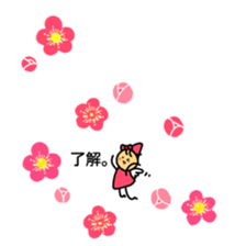 Flowers and a fairy sticker #7182927
