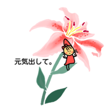 Flowers and a fairy sticker #7182929