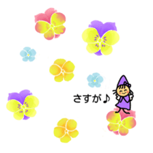 Flowers and a fairy sticker #7182932