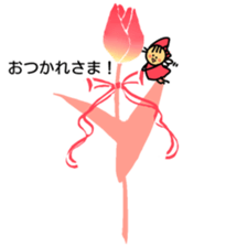 Flowers and a fairy sticker #7182935