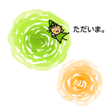 Flowers and a fairy sticker #7182937