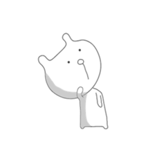 Cute & healing transparent bear sticker #7183265