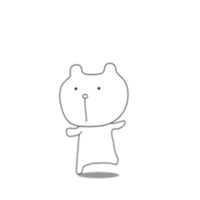 Cute & healing transparent bear sticker #7183267