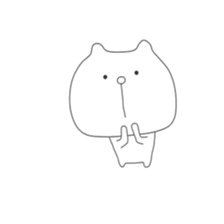 Cute & healing transparent bear sticker #7183273