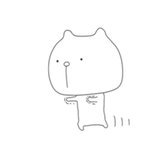 Cute & healing transparent bear sticker #7183275