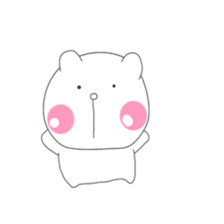 Cute & healing transparent bear sticker #7183285