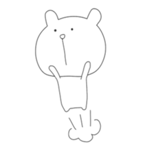 Cute & healing transparent bear sticker #7183293