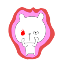 Cute & healing transparent bear sticker #7183299