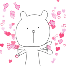 Cute & healing transparent bear sticker #7183300