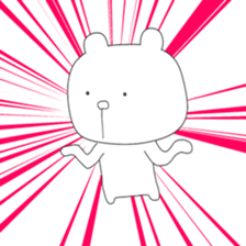 Cute & healing transparent bear sticker #7183301