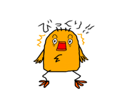 Yellow Little Birds sticker #7183509