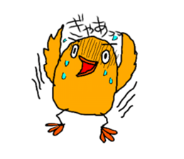 Yellow Little Birds sticker #7183514