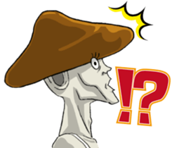 Ultimate fighting people "Mushroom man" sticker #7184664