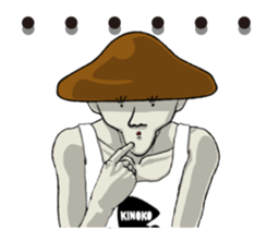 Ultimate fighting people "Mushroom man" sticker #7184678