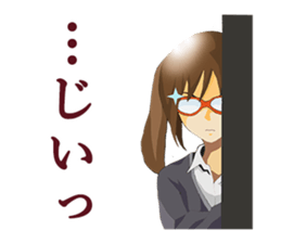 Daily conversation of Kyoto valve women sticker #7185380
