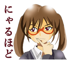 Daily conversation of Kyoto valve women sticker #7185381