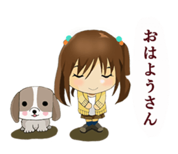 Daily conversation of Kyoto valve women sticker #7185388