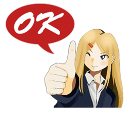 Daily conversation of Kyoto valve women sticker #7185402