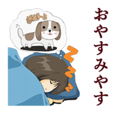 Daily conversation of Kyoto valve women sticker #7185415
