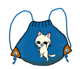 Sticker of an expressive cat daily life sticker #7185702