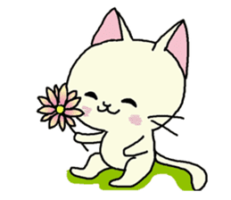 Sticker of an expressive cat daily life sticker #7185709