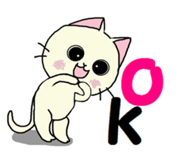 Sticker of an expressive cat daily life sticker #7185711