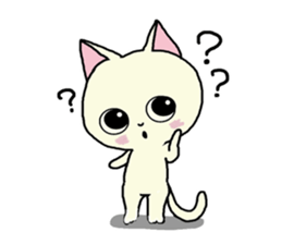 Sticker of an expressive cat daily life sticker #7185731