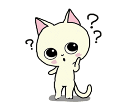 Sticker of an expressive cat daily life sticker #7185731