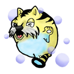 Tiger puffer Mr. balloons mock