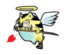 Tiger puffer Mr. balloons mock sticker #7186897