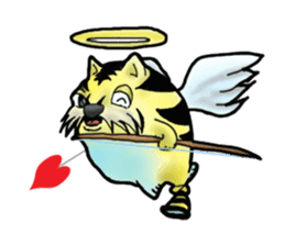 Tiger puffer Mr. balloons mock sticker #7186897