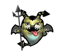 Tiger puffer Mr. balloons mock sticker #7186898