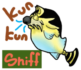 Tiger puffer Mr. balloons mock sticker #7186917