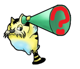 Tiger puffer Mr. balloons mock sticker #7186918