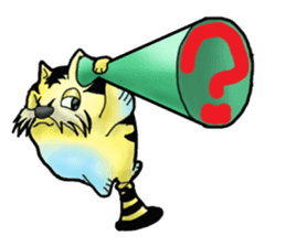 Tiger puffer Mr. balloons mock sticker #7186918