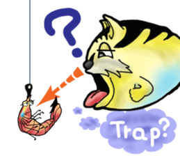 Tiger puffer Mr. balloons mock sticker #7186921