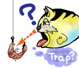 Tiger puffer Mr. balloons mock sticker #7186921