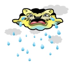 Tiger puffer Mr. balloons mock sticker #7186924