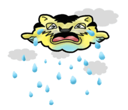 Tiger puffer Mr. balloons mock sticker #7186924