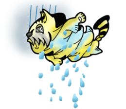 Tiger puffer Mr. balloons mock sticker #7186925