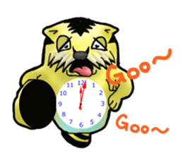 Tiger puffer Mr. balloons mock sticker #7186926