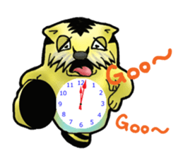 Tiger puffer Mr. balloons mock sticker #7186926