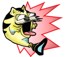 Tiger puffer Mr. balloons mock sticker #7186931